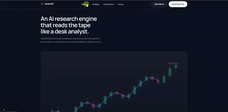 QuantOS — Trade smarter. Powered by AI.